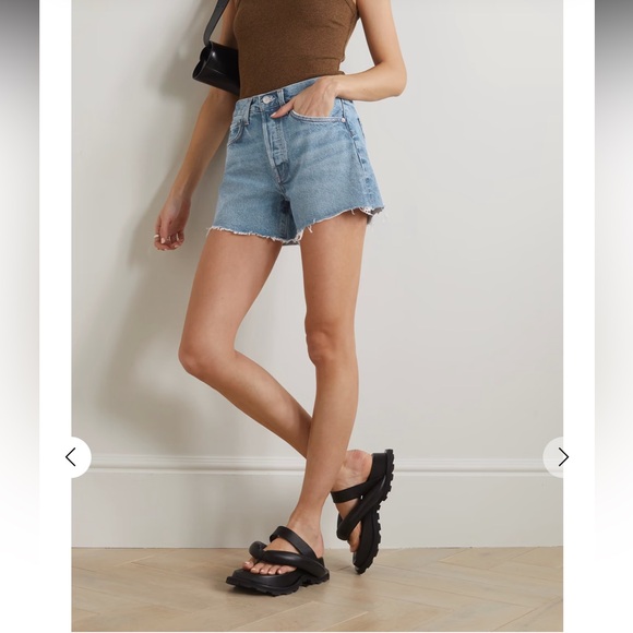 Agolde Parker Long Vintage Jean Shorts Size 29 - Picture 2 of 12